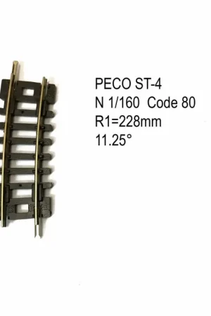 Prix Choc Rail Setrack courbe R 228mm 11.5 degrés code 80 -N-1/160-PECO ST-4