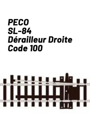 Soldes Rail de déraillage Droite Code 100 98 mm-HO 1/87-PECO SL84