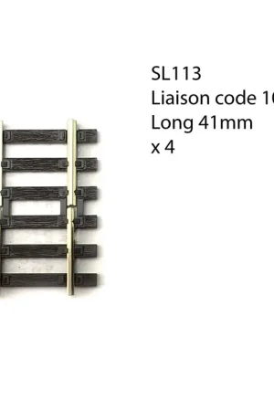 4 rails 41mm pour passer du code 100 au 75 -HO-1/87-PECO SL113 Solde