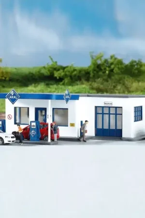 Station service / Garage ARAL-HO 1/87-PIKO 61827 Populaire