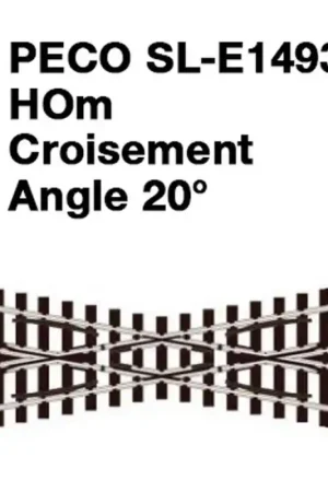 Croisement 20°-HOm 1/87-PECO SLE1493 Promotion