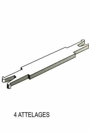 4 barres d‘attelage NEM-1/87-RIBUTRAIN 85505 Nouvel Arrivage