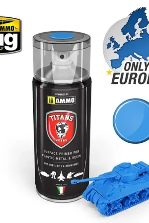 Prix Réduit Spray Titans Hobby, Apprêt Bleu Spatial Mat 400ml - AMMO TTH103