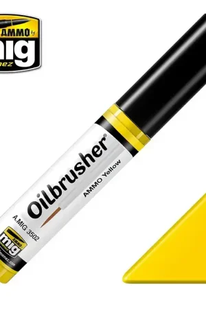 Vente Directe Peintures à l‘huile OILBRUSHER Jaune "Munitions" mat 10 ml - AMMO 3502