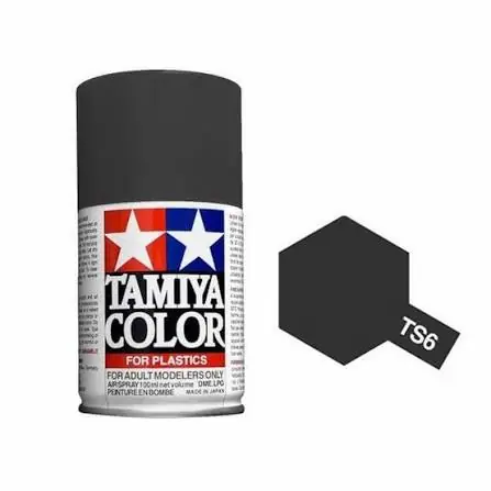 Achat Immédiat Peinture Maquette TS6 Noir mat - Tamiya 85006 -