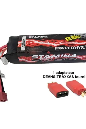Batterie LiPo 4S 14,8V 6700mAh 25C Dean F2890X (adaptateur Traxxas) Promotion Saisonnière