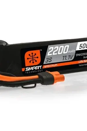 Spektrum Accu lipo Smart 11.1v 2200mah 50C IC3 - SPMX22003S50 Offre Limitée