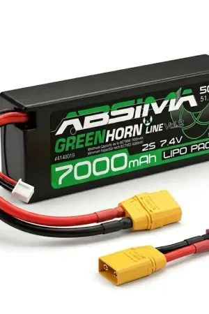 Achat Immédiat Batterie Lipo 2S 7,4V-50C 7000mAh XT90 et Dean T