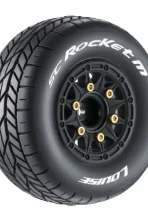 Acheter Direct 2 Pneus et roues SC-Rocket M supersoft 1/10 Short-Course (Hex amovible 4pcs) - LT3228VB