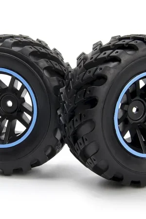 Achetez Aujourd'hui 2 Roues et pneus BLACKZON Spryte assemblés (noir/bleu) - 540325