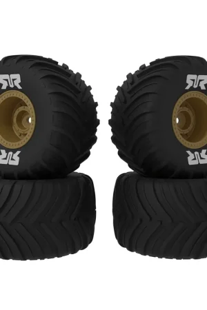 Remise Jeu de pneus dBoots Chevron MT collés bronze (2 paires) Quake/Gorgon GROM - ARA-2586