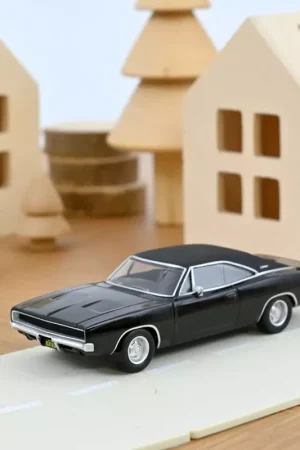 Voiture miniature 1/43 Dodge Charger 1968 Noir Jet-car Norev display Livraison Express