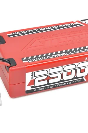 Batterie 2S 7,4V 2500mAh XT60 pour Corally Punisher XD et Furago XD Offre Spéciale