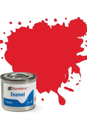 peinture enamel 14ml AA0206 Humbrol 19 - Gloss Bright Red (Rouge Brillant) Offre Du Jour
