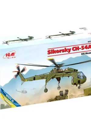 Achetez Aujourd'hui ICM 53054 Hélicoptère Sikorsky Ch-54a Tarhe Us Heavy - 1/35