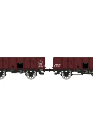Achat Immédiat REE WB-827 2x Tombereau 19, TTwf 275643 Et TTw 235412 PLM Ép. II - HO 1/87