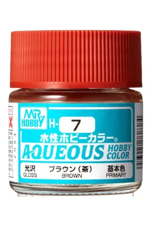 Bon Plan pot acrylique 10 ml H-007 Brun Brique Brillant Mr Hobby Gunze Aqueous