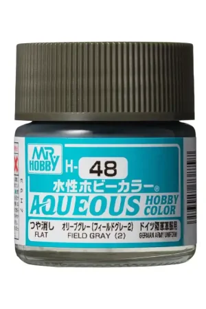Commander Vite pot acrylique 10 ml H-048 Field Gray (2) Mat Mr Hobby Gunze Aqueous
