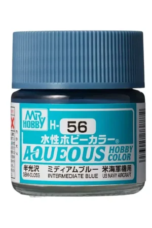 Acheter Direct pot acrylique 10 ml H-056 Bleu Intermédiaire Satiné Mr Hobby Gunze Aqueous