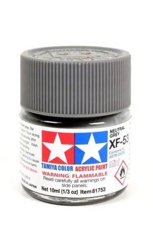 XF53 Gris Neutre Mat Tamiya - Peinture Acrylique 10ml Populaire