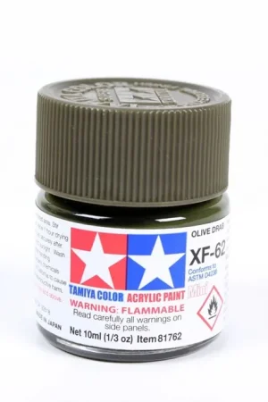 XF62 Vert Olive Tamiya - Peinture Acrylique 10ml Dernière Chance