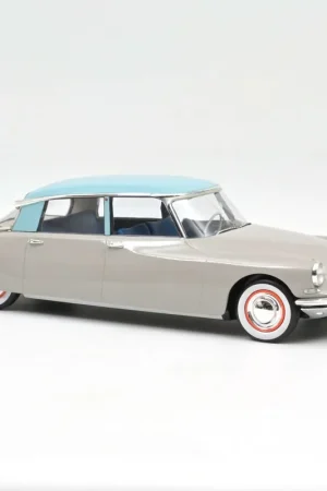 NOREV Citroën DS 19 1956 Gris Rosé et Turquoise 1/18 - 181763 Promotion Saisonnière
