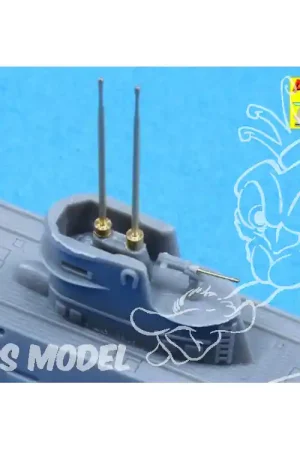 Aber 350L70 Futs de canon et periscopes pour U-Boot type IX 1/350 Jusqu'à Épuisement Des Stocks