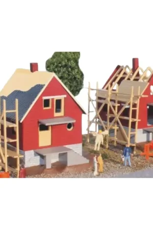 2 Maisons en Construction - SAI 210 - HO 1/87 - 110 x 90 x 85 mm Meilleure Vente