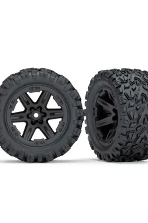 2 roues 2.8 RXT noir AV et ARR Rustler 4x4 VXL - Traxxas 6774 - 1/10 Petit Prix