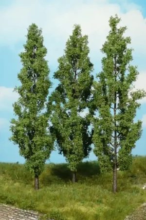 3 Peupliers - Vert foncé - HEKI 1718 - Échelle HO / TT - 180 mm Solde