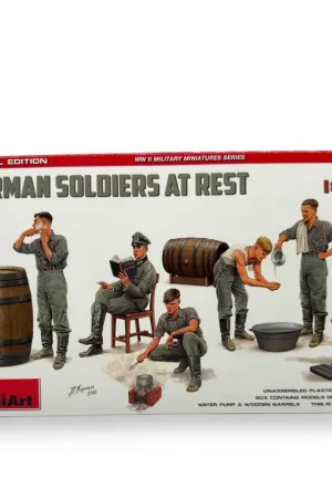 5 Soldats allemands au repos - Carson 550035378 - 1/35 Jusqu'à Épuisement Des Stocks
