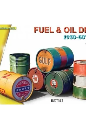 6 fûts de carburant et d’huile - MINIART 550024012 - 1/24 Offre Spéciale