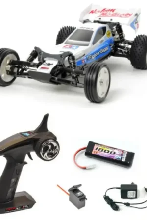 Acheter Direct Neo Fighter Buggy DT03 + Pack Radio Racer 3S + Accu NiMH 1800mAh + Chargeur + Servo - Tamiya 58587L - 1/10 - 2WD