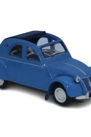Voiture Citroën 2cv AZLP 1958 bleu glacier capote ouverte SAI 6013 - HO 1/87 Offre Du Jour