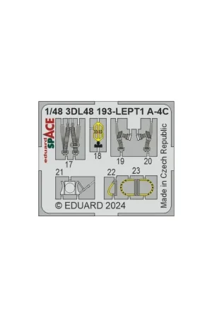 Produit De Marque EDUARD 3DL48193 SPACE A-4C SPACE 1/48 (HOBBY 2000 / HASEGAWA)