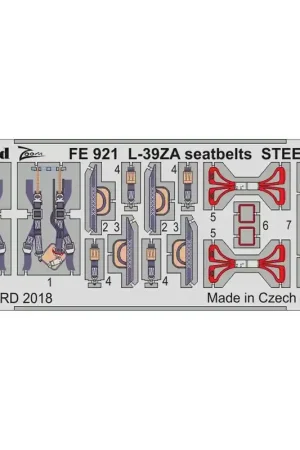 Acheter Direct EDUARD FE921 L-39ZA SEATBELTS STEEL 1/48