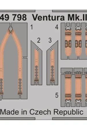 Achat Immédiat EDUARD 49798 VENTURA MK.II SEATBELTS STEEL (REVELL) 1/48