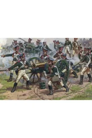 ZVEZDA 8045 MAQUETTE FIGURINES ARTILLERIE RUSSE 1812-14 1/72 Petit Prix