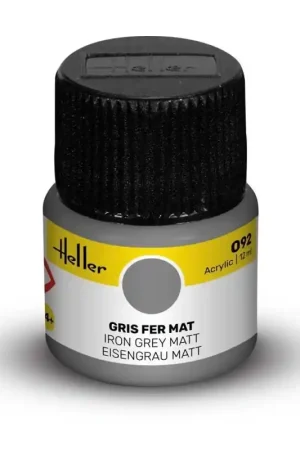 Bon Marché HELLER 9092 PEINTURE ACRYLIC 092 GRIS FER MAT 12ML