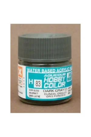 Vente Flash GUNZE H-083 AQUEOUS HOBBY COLORS (10 ML) DARK GRAY (2)
