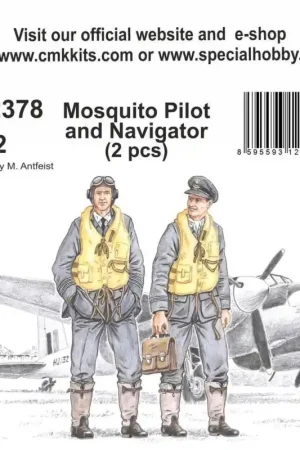 CMK 129-F72378 3D PRINTED MOSQUITO PILOT AND NAVIGATOR 1/72 Meilleur Prix