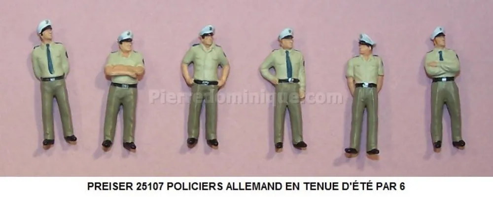*SOLDES* - POLICIERS EN TENUE D‘ÉTÉ PAR 6 Authentique
