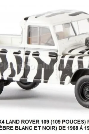 *SOLDES* - 4X4 LAND ROVER 109 (109 POUCES) PICKUP "SAFARI" (ZÈBRE BLANC ET NOIR) DE 1968 Ã 1977 Nouvel Arrivage