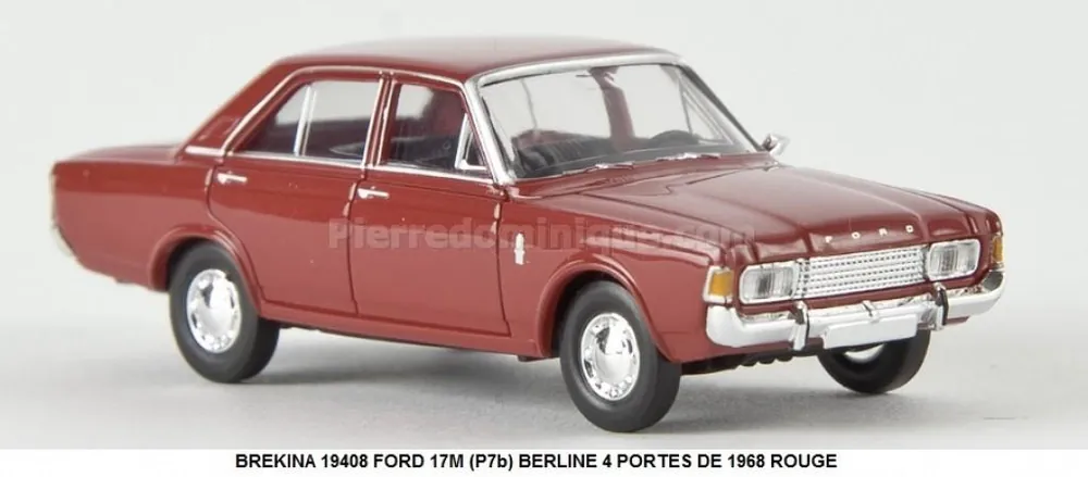 Retour Gratuit *SOLDES* - FORD 17M (P7b) BERLINE 4 PORTES DE 1968 ROUGE