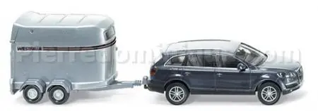 *SOLDES* - AUDI Q7 AVEC REMORQUE VAN POUR CHEVAUX Pas Cher