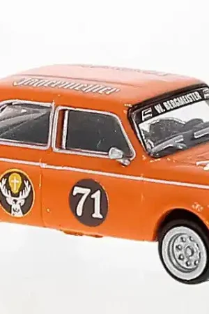 *SOLDES* - BERLINE 2 PORTES NSU TTS JAGERMEISTER N°71 ORANGE 1966 Livraison Express
