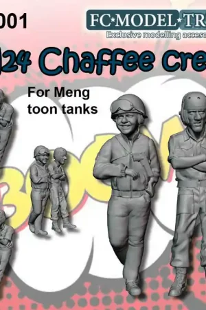 Dernier Modèle FC ModelTrend 80001 M24 Chaffee crew. Toon.
