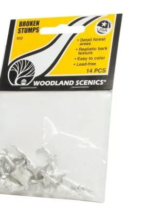 Woodland Scenic WS32 Broken Stumps Nouvel Arrivage