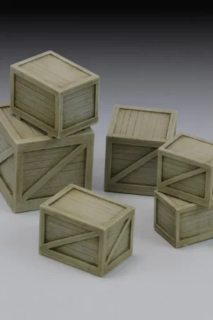 Dernier Modèle NEW! Royal Model di R. Reale 1151 Wooden Cargo Crates Assorted Set