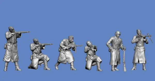 Meilleur Prix NEW! Germania-Figuren 48-WW2-1050 Wehrmacht WW2 In Winter